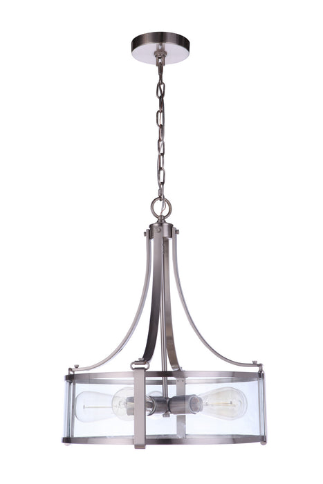 Craftmade 55395-BNK Five Light Pendant, Brushed Polished Nickel