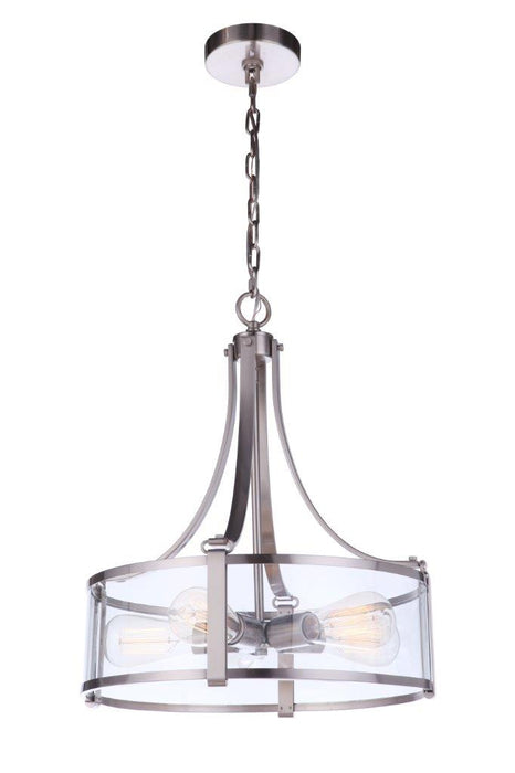 Craftmade 55395-BNK Five Light Pendant, Brushed Polished Nickel