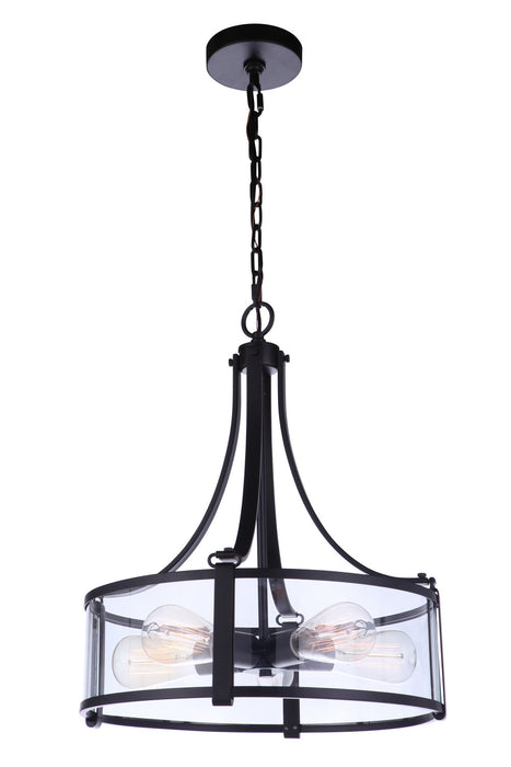 Craftmade 55395-FB Five Light Pendant, Flat Black