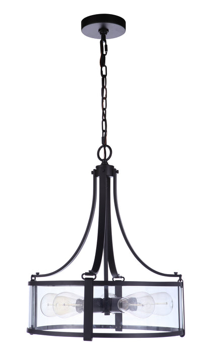 Craftmade 55395-FB Five Light Pendant, Flat Black