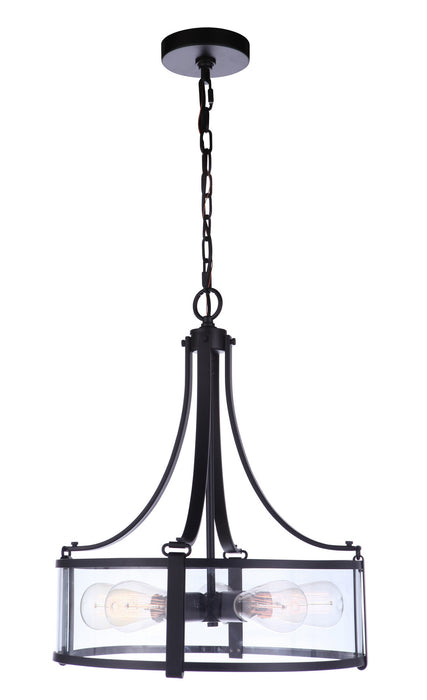 Craftmade 55395-FB Five Light Pendant, Flat Black