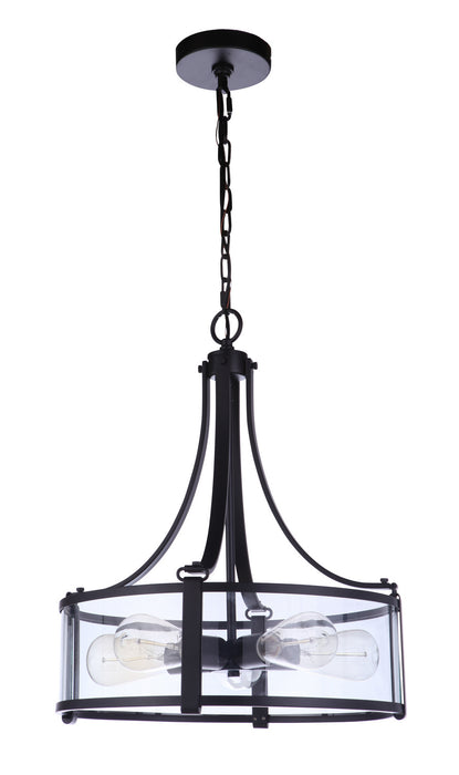 Craftmade 55395-FB Five Light Pendant, Flat Black
