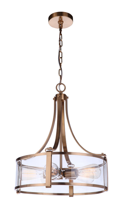 Craftmade 55395-SB Five Light Pendant, Satin Brass
