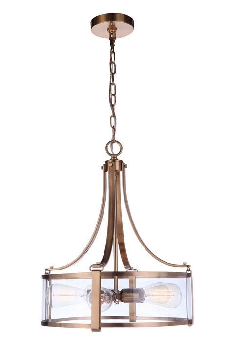 Craftmade 55395-SB Five Light Pendant, Satin Brass
