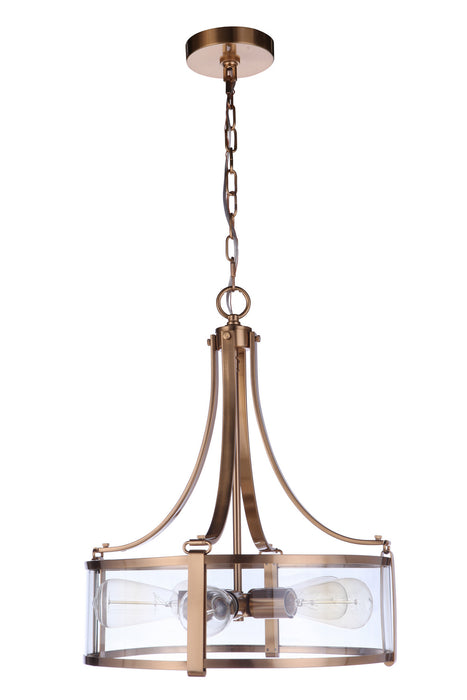 Craftmade 55395-SB Five Light Pendant, Satin Brass