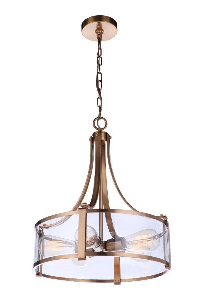Craftmade 55395-SB Five Light Pendant, Satin Brass