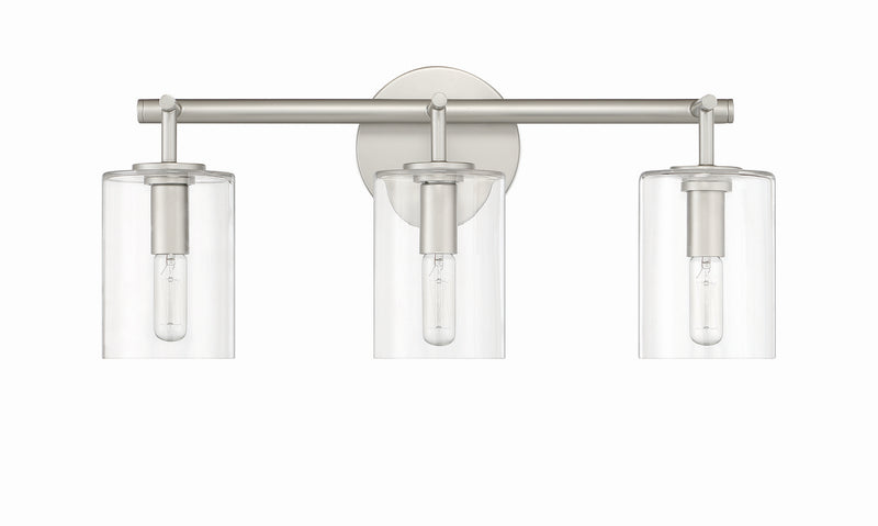 Craftmade 55603-SN Three Light Vanity, Satin Nickel