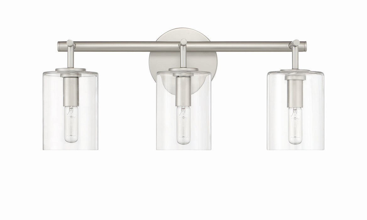 Craftmade 55603-SN Three Light Vanity, Satin Nickel