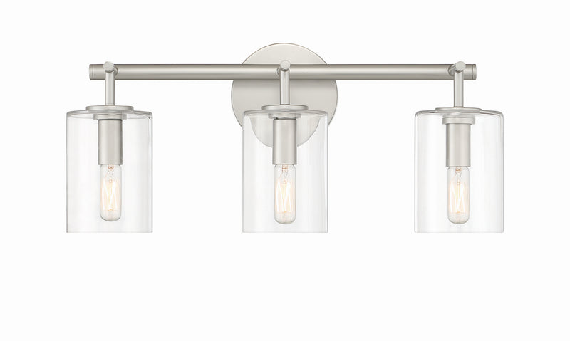 Craftmade 55603-SN Three Light Vanity, Satin Nickel