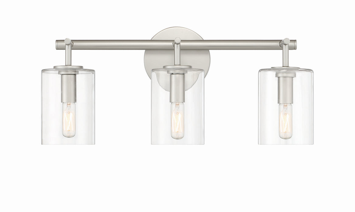 Craftmade 55603-SN Three Light Vanity, Satin Nickel