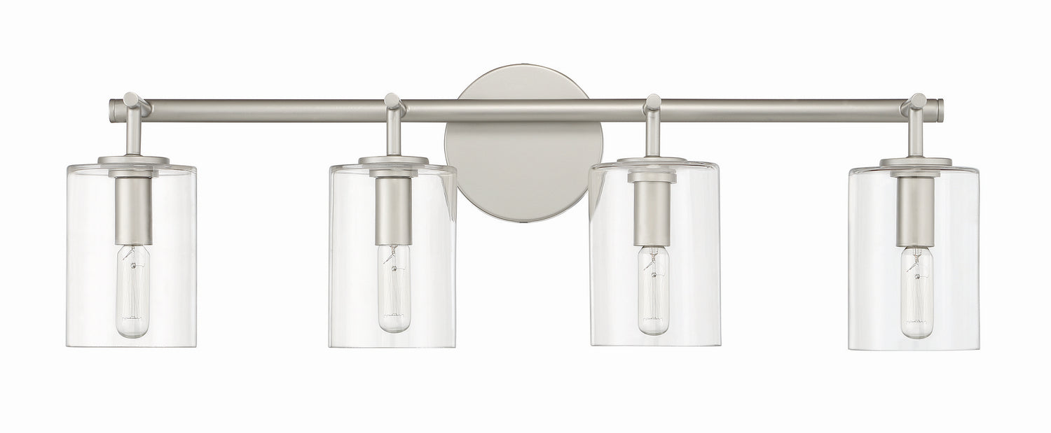 Craftmade 55604-SN Four Light Vanity, Satin Nickel