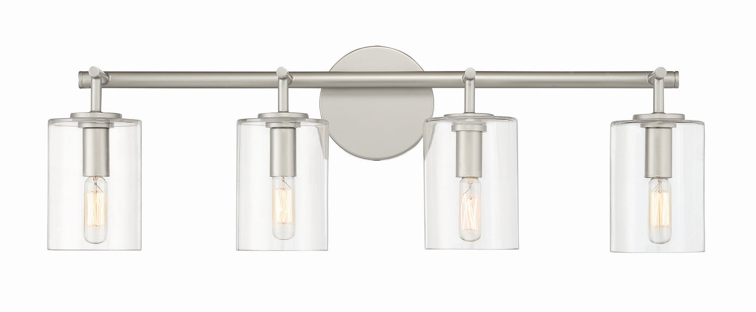 Craftmade 55604-SN Four Light Vanity, Satin Nickel
