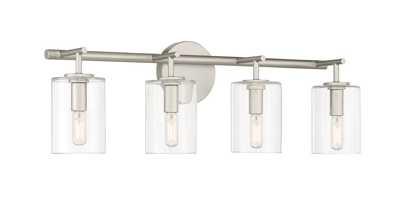 Craftmade 55604-SN Four Light Vanity, Satin Nickel
