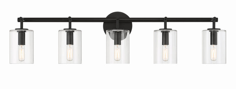 Craftmade 55605-FB Five Light Vanity, Flat Black