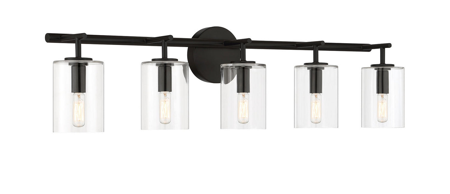 Craftmade 55605-FB Five Light Vanity, Flat Black
