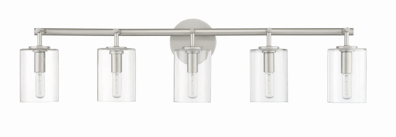 Craftmade 55605-SN Five Light Vanity, Satin Nickel