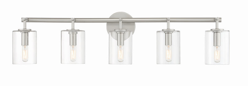 Craftmade 55605-SN Five Light Vanity, Satin Nickel