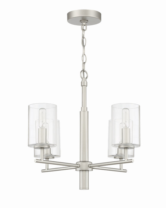 Craftmade 55624-SN Four Light Chandelier, Satin Nickel