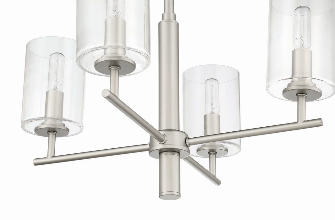 Craftmade 55624-SN Four Light Chandelier, Satin Nickel