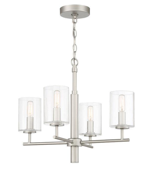 Craftmade 55624-SN Four Light Chandelier, Satin Nickel
