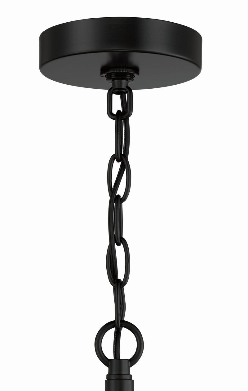 Craftmade 55626-FB Six Light Chandelier, Flat Black