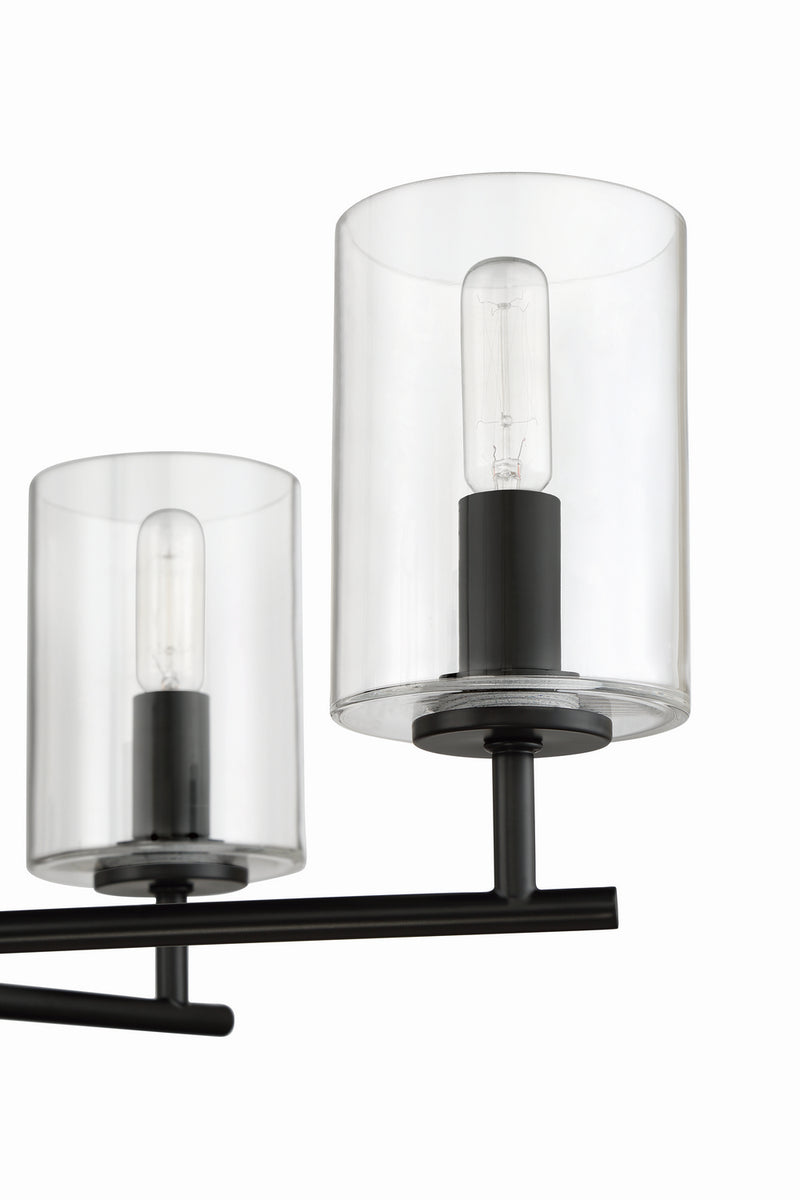 Craftmade 55626-FB Six Light Chandelier, Flat Black