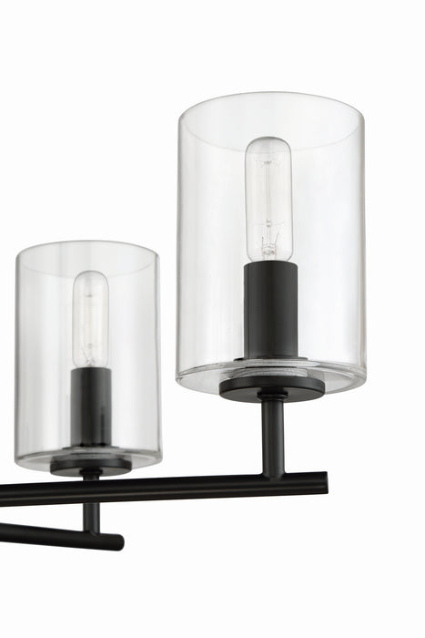Craftmade 55626-FB Six Light Chandelier, Flat Black