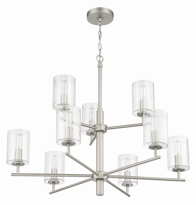 Craftmade 55629-SN Nine Light Chandelier, Satin Nickel