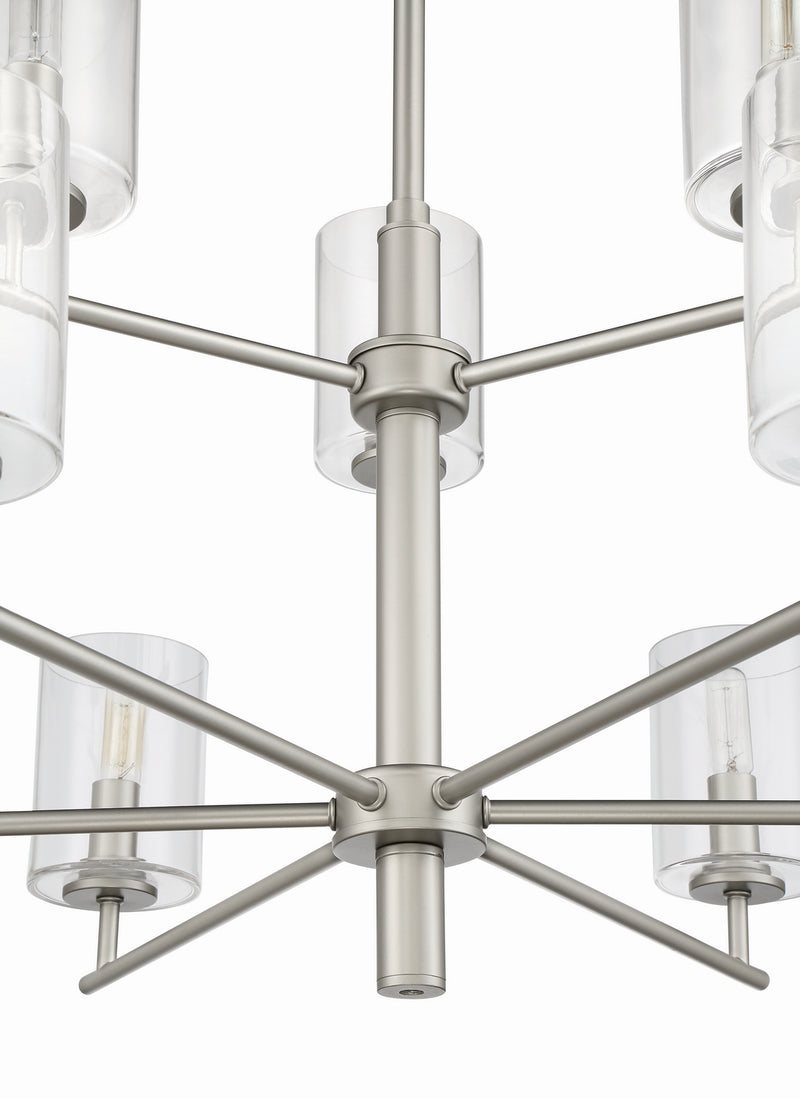 Craftmade 55629-SN Nine Light Chandelier, Satin Nickel