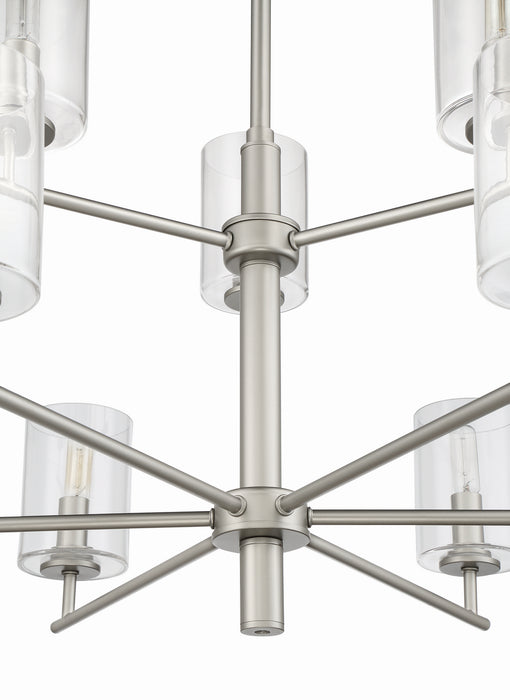 Craftmade 55629-SN Nine Light Chandelier, Satin Nickel