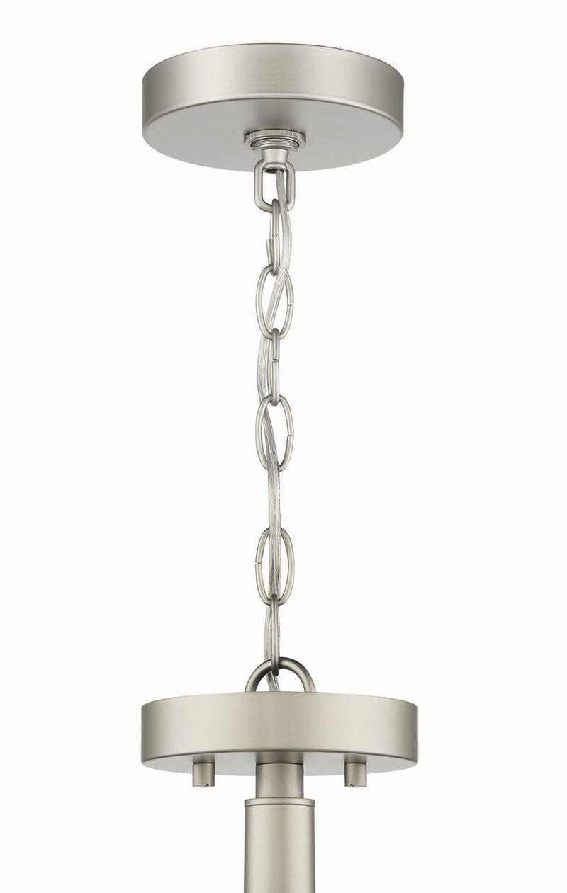 Craftmade 55654-SN Four Light Convertible Semi Flush, Satin Nickel