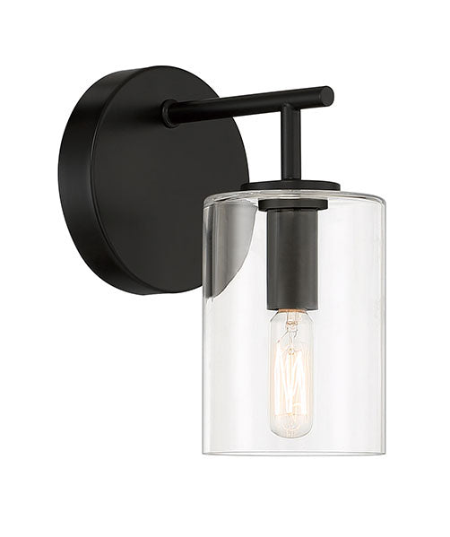 Craftmade 55661-FB One Light Wall Sconce, Flat Black