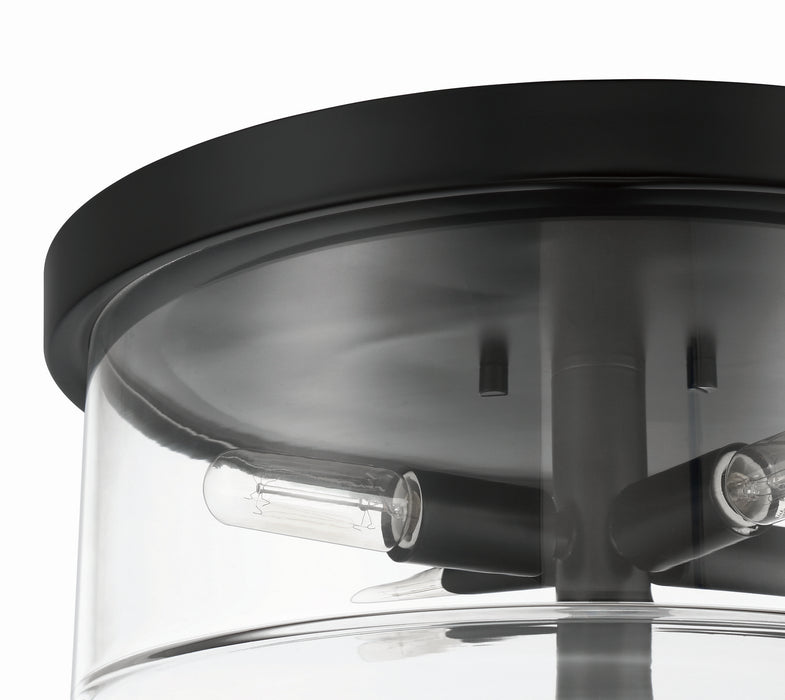 Craftmade 55684-FB Four Light Flushmount, Flat Black