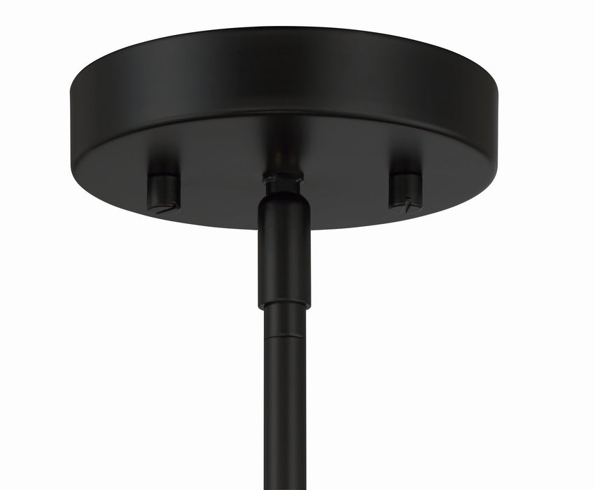Craftmade 55694-FB Four Light Pendant, Flat Black