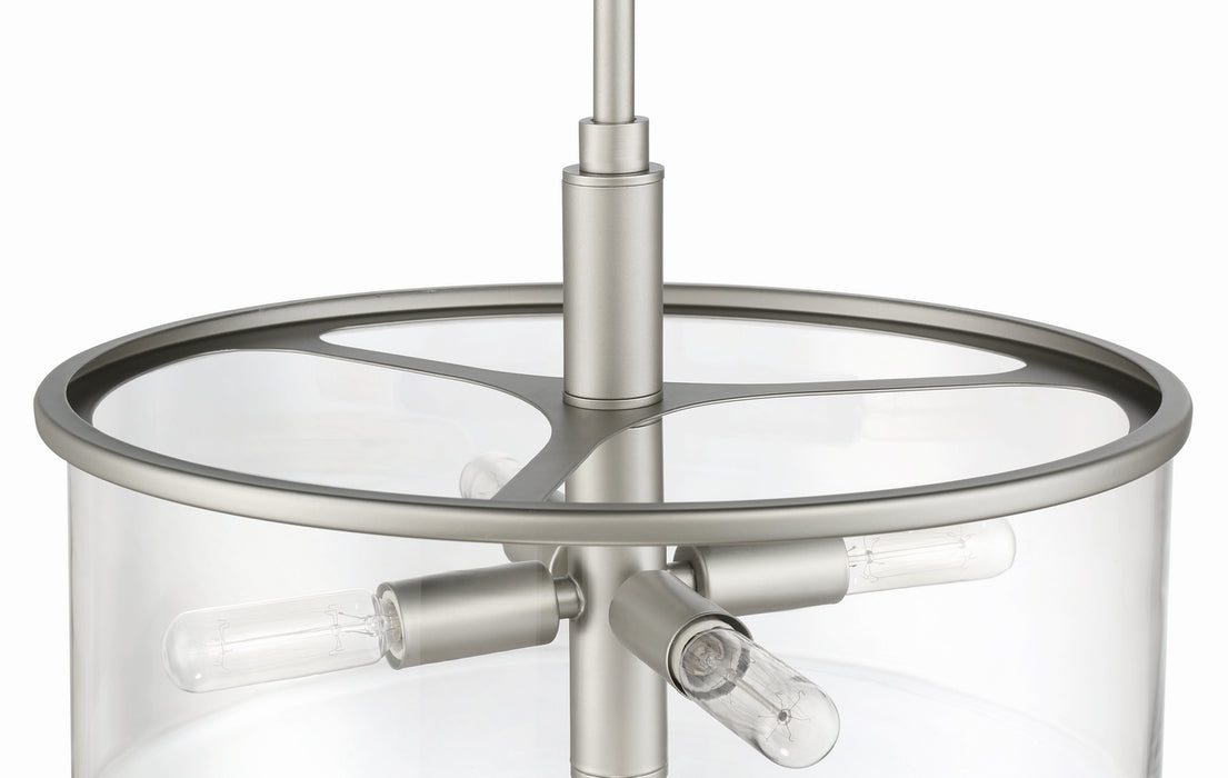 Craftmade 55694-SN Four Light Pendant, Satin Nickel
