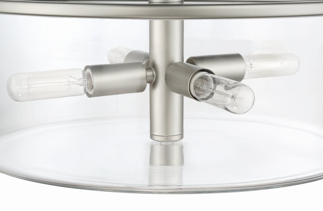 Craftmade 55694-SN Four Light Pendant, Satin Nickel