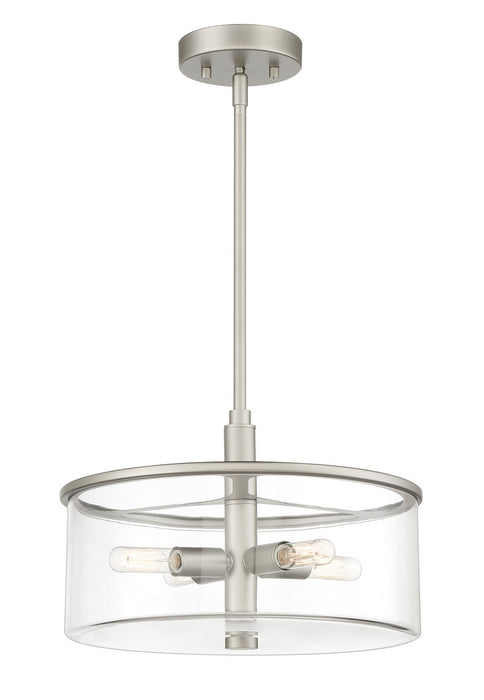 Craftmade 55694-SN Four Light Pendant, Satin Nickel