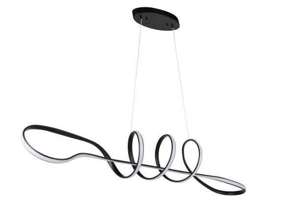 Craftmade 55770-FB-LED LED Island Pendant, Flat Black