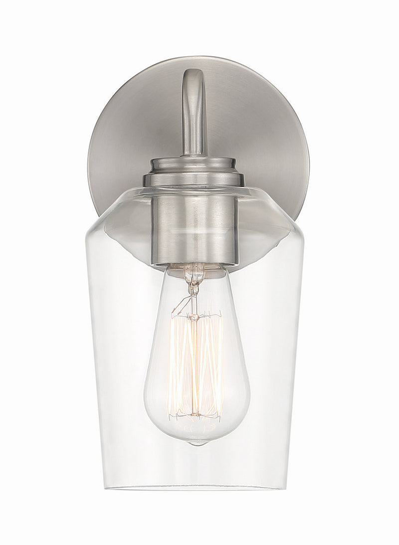 Craftmade 56101-BNK One Light Wall Sconce, Brushed Polished Nickel