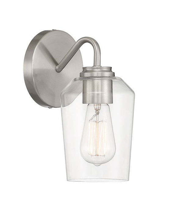 Craftmade 56101-BNK One Light Wall Sconce, Brushed Polished Nickel
