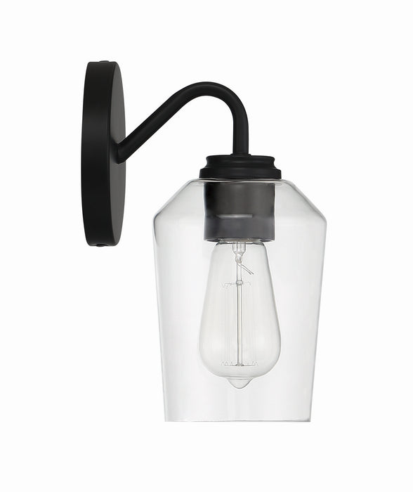 Craftmade 56101-FB One Light Wall Sconce, Flat Black