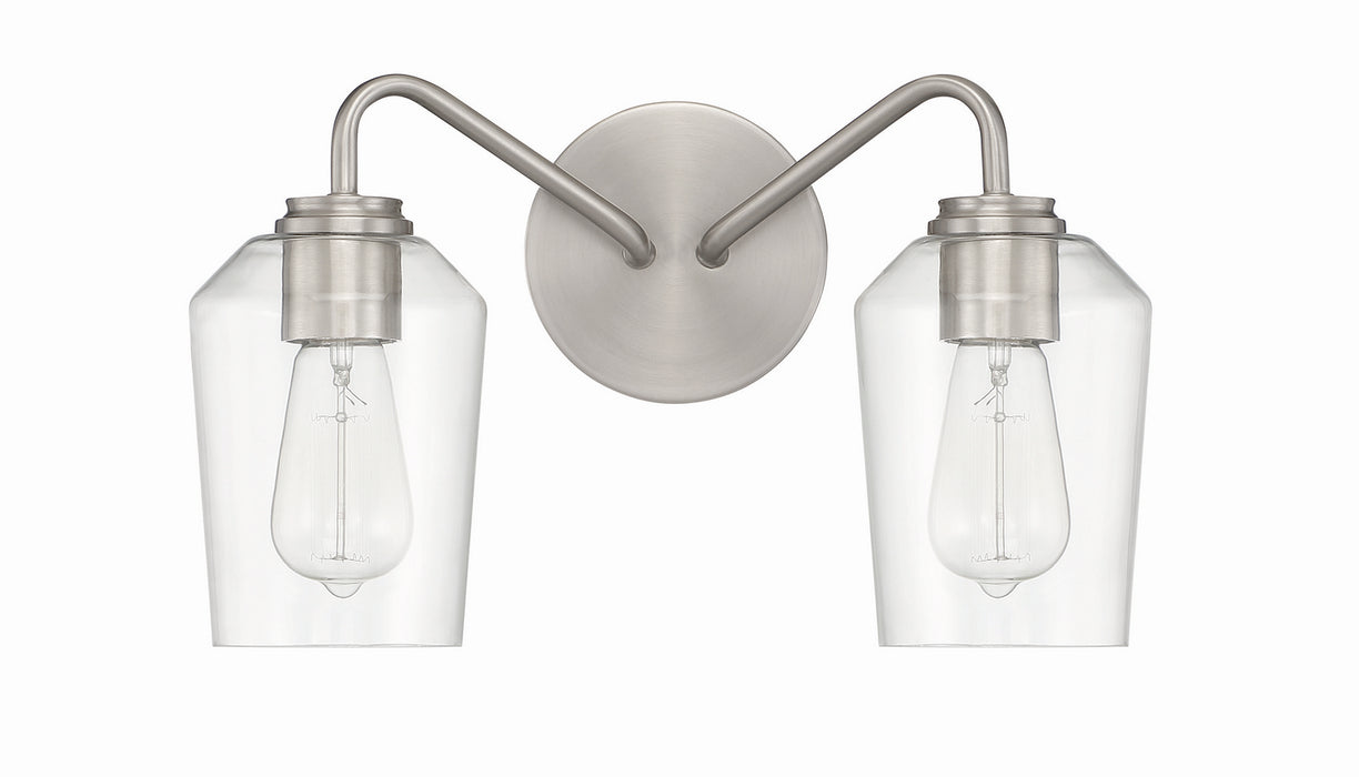 Craftmade 56102-BNK Two Light Vanity, Brushed Polished Nickel