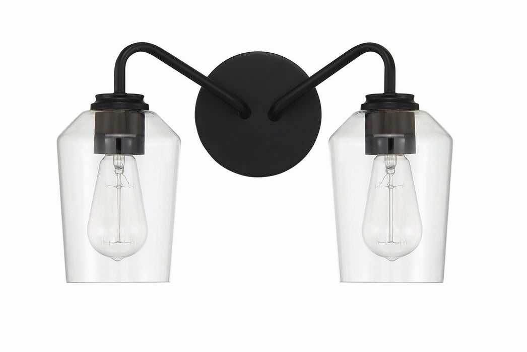 Craftmade 56102-FB Two Light Vanity, Flat Black