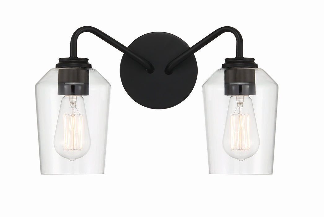 Craftmade 56102-FB Two Light Vanity, Flat Black