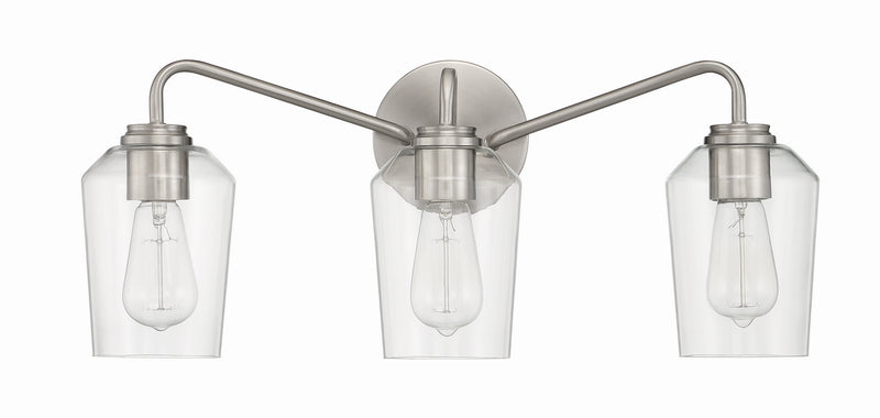 Craftmade 56103-BNK Three Light Vanity, Brushed Polished Nickel