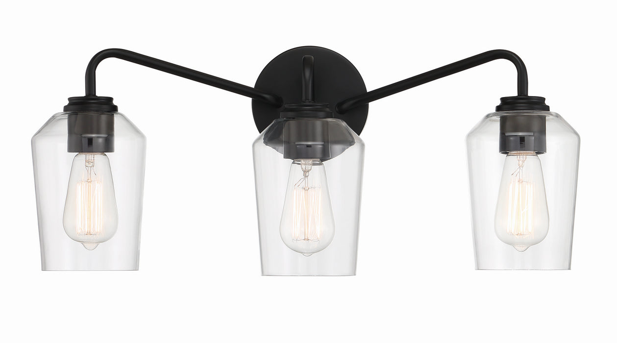 Craftmade 56103-FB Three Light Vanity, Flat Black