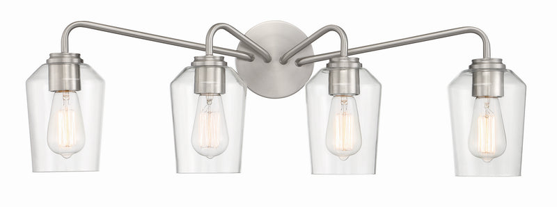 Craftmade 56104-BNK Four Light Vanity, Brushed Polished Nickel