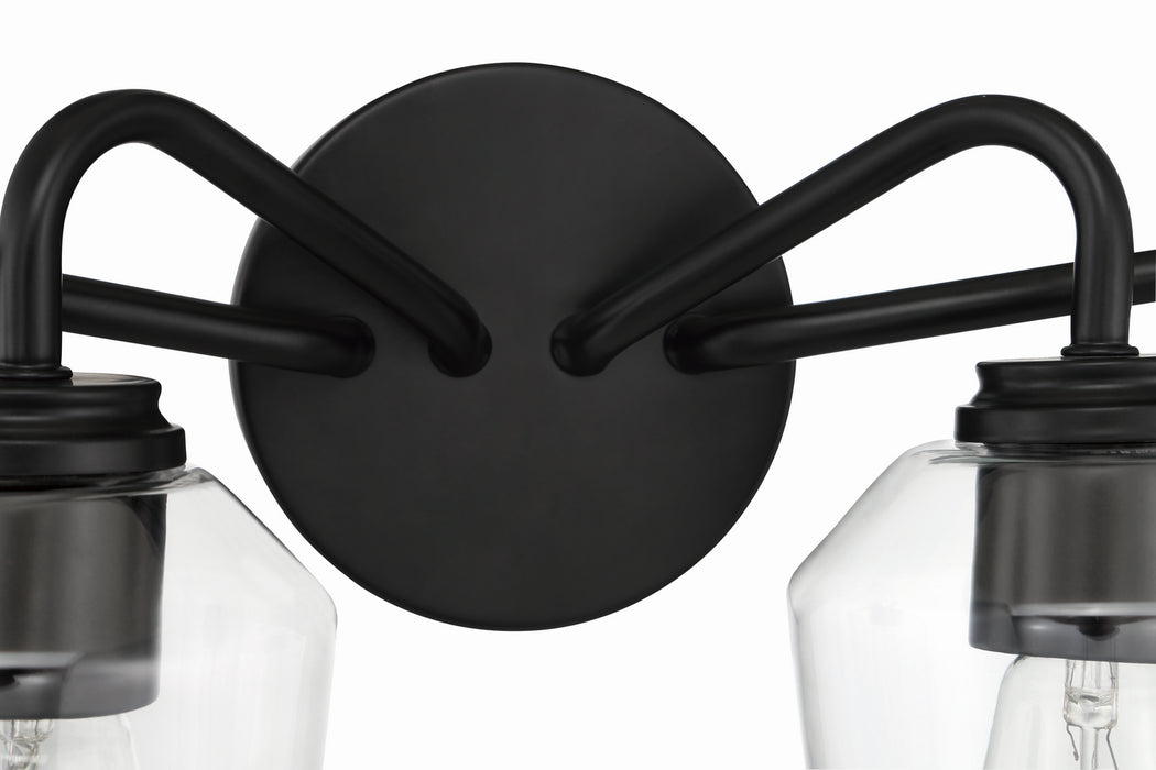 Craftmade 56104-FB Four Light Vanity, Flat Black