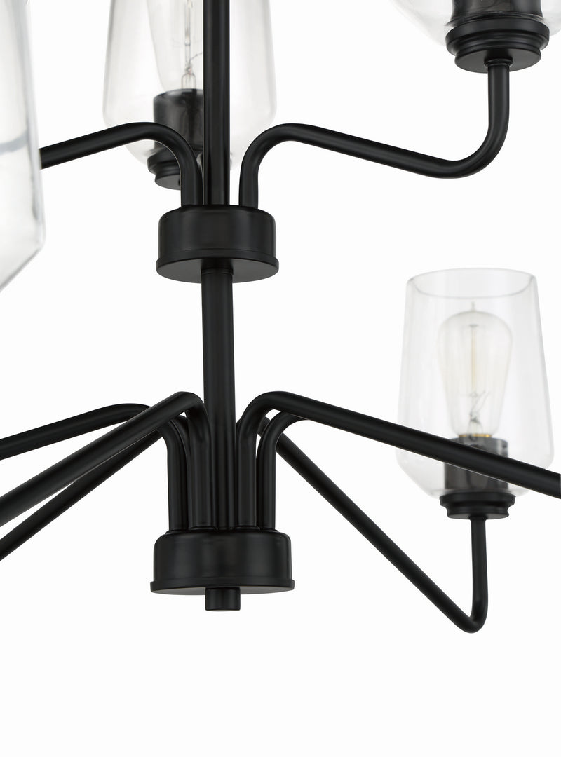 Craftmade 56129-FB Nine Light Chandelier, Flat Black