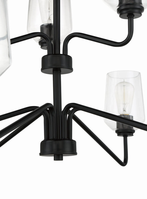 Craftmade 56129-FB Nine Light Chandelier, Flat Black